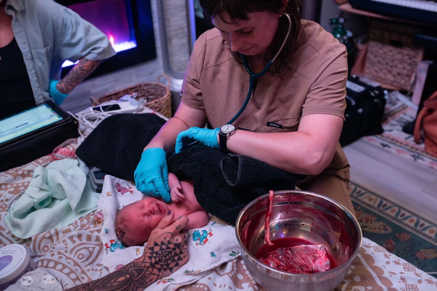 A birth at home