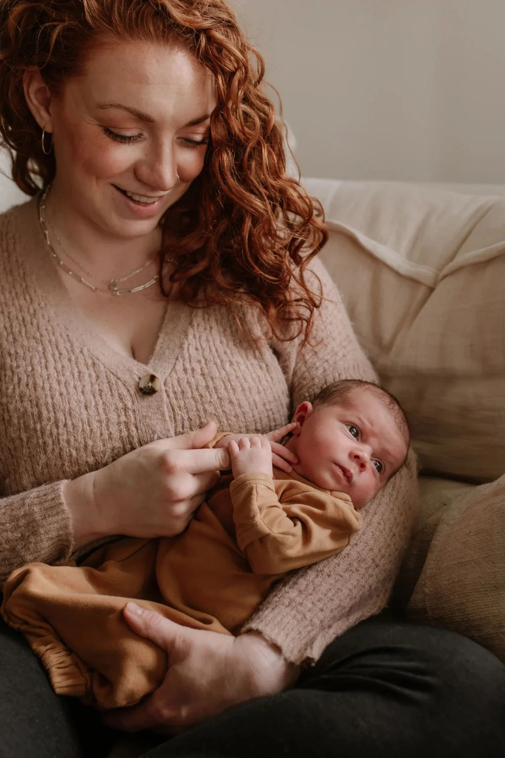 A newborn in the weeks after birth